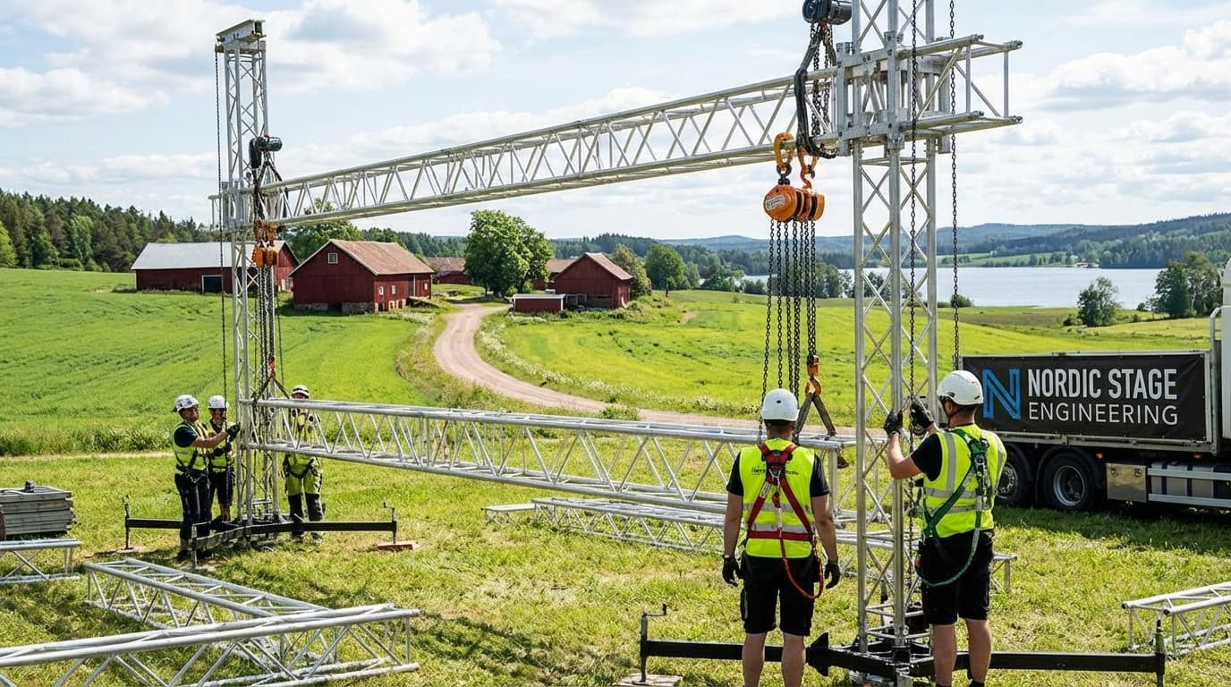 Truss, rigging och scenmontage